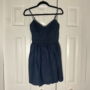 Free People bustier denim dress size S